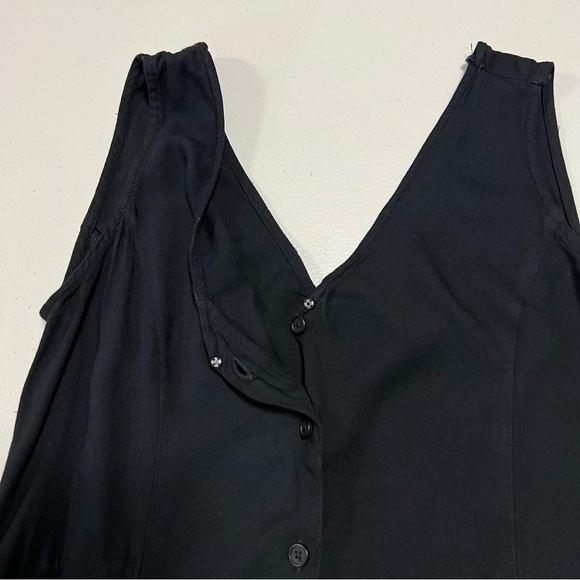 Aritzia Talula Ovington Black Rayon Wide Leg Cropped Jumpsuit - Picture 5 of 13